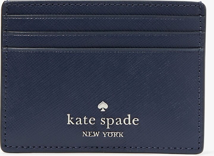 Kate Spade Navy Blue Leather Anissa Putnam Drive Tote Kate Spade