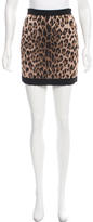 Thumbnail for your product : Balmain Leopard Print Mini Skirt
