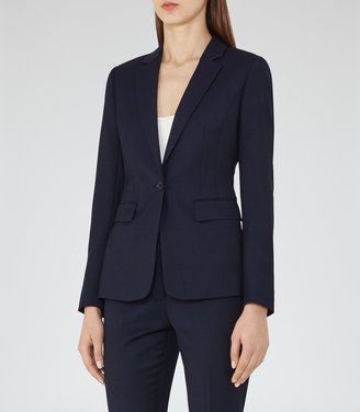 Reiss Indis Jacket - Single-breasted Blazer in Blue, Womens