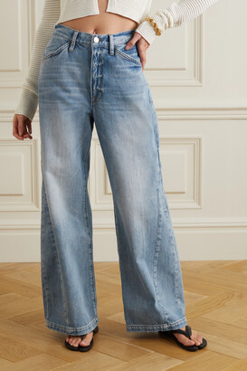 Frame Le Baggy High-rise Wide-leg Jeans - Blue