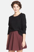 Thumbnail for your product : Lily White Faux Leather Skater Skirt (Juniors)