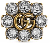 Thumbnail for your product : Gucci Crystal Double G ring