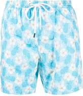 Thumbnail for your product : Barba Floral-Print Swimming Shorts