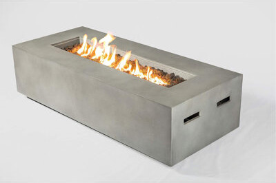 Concrete Propane/Natural Gas Fire Pit Table
