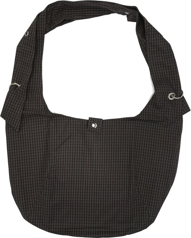 mfpen Eyelet Checked Large Shoulder Bag
