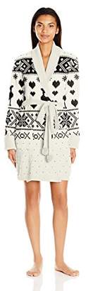 Betsey Johnson Women's Cozy Sweater Robe