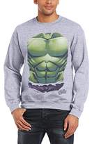 Thumbnail for your product : Marvel Men's Avengers Assemble Hulk Chest Burst Long Sleeve Sweatshirt