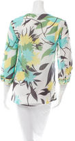 Thumbnail for your product : Emilio Pucci Floral Lace-Up Tunic