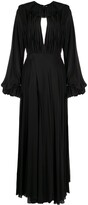Thumbnail for your product : KHAITE Marla silk floor-length dress