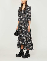 Thumbnail for your product : AllSaints Evolution floral-print satin midi dress