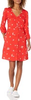 Thumbnail for your product : Goodthreads Amazon Brand Women's Georgette 3/4-Sleeve Button-Front Dress