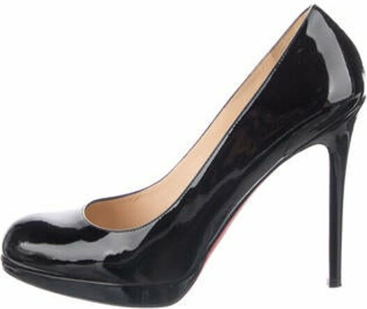 Christian Louboutin Beige Patent Leather New Simple 120 Pumps Size 7/37.5 -  Yoogi's Closet