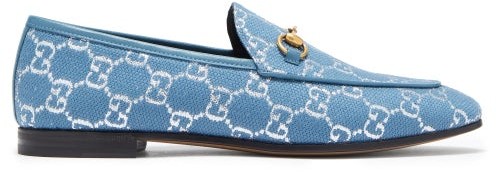 silver gucci loafers