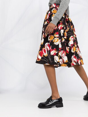 Marni floral print A-line style