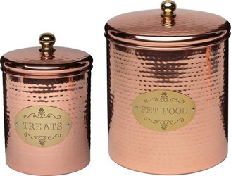 Amici Home Desmond Glass Container Storage Jar Set of 3, Metal Lid For  Kitchen & Pantry Dry Food Storage, Clear with Copper Lid,32-48 & 60 oz.