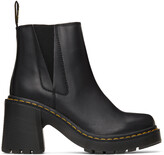 Thumbnail for your product : Dr. Martens Black Spence Flared Heel Chelsea Boots