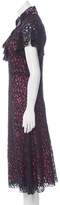 Thumbnail for your product : Etro Wool-Blend Guipure Lace Dress w/ Tags