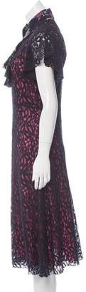 Etro Wool-Blend Guipure Lace Dress w/ Tags