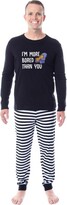 Thumbnail for your product : Intimo Garfield Coic I' More Bored Than You Adult Unisex Sleep Pajaa Set (X-Sall) Black