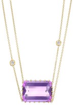 Thumbnail for your product : Renee Lewis 18K Yellow Gold, Diamond & Amethyst 2-Tier Chain Necklace