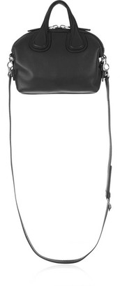 Givenchy Micro Nightingale Shoulder Bag In Black Textured-leather