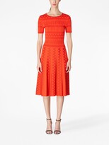 Thumbnail for your product : Carolina Herrera Open-Knit Midi Dress