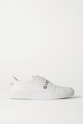 Givenchy Urban Street Logo-print Leather Slip-on Sneakers - White