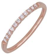 Thumbnail for your product : Bony Levy 18K Rose Gold Pave Diamond Stacking Ring - 0.14 ctw