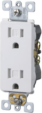 Faith 15-Amp Standard Tamper Resistant Decorator Outlet
