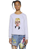 Thumbnail for your product : Ashish Embellished Zip-Up Cotton Sweatshirt