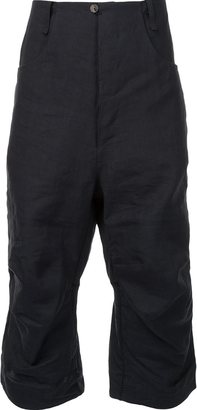 A Diciannoveventitre cropped drop-crotch trousers