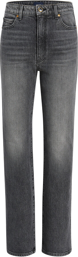 KHAITE Daniella High-Rise Straight-Leg Jeans