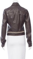 Thumbnail for your product : Just Cavalli Embellished Leather Jacket
