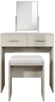 Thumbnail for your product : Prague Gloss Dressing Table, Stool And Mirror Set