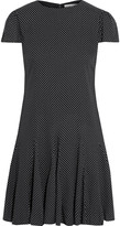 Thumbnail for your product : Alice + Olivia Dolly Pleated Polka-dot Crepe Mini Dress