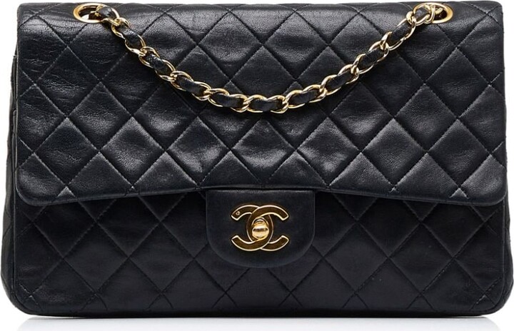 Chanel Pre Owned 1989–1991 medium Double Flap shoulder bag - ShopStyle