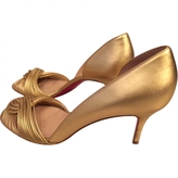 Thumbnail for your product : Christian Louboutin Gold Leather Sandals