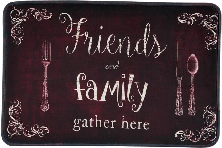 J&V Textiles Friends and Family 30 in. x 20 in. Anti-Fatigue Kitchen Mat
