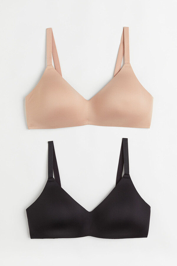H&M H&M+ 2-pack non-wired bras - ShopStyle Plus Size Lingerie