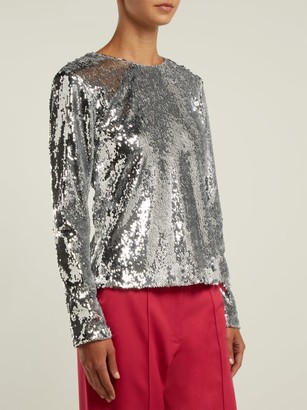 Racil Judy Sequinned Top - Silver