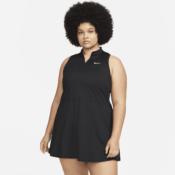 Nike Women's Court Dri-FIT Victory Tennis Dress (Plus Size) in Black -  ShopStyle