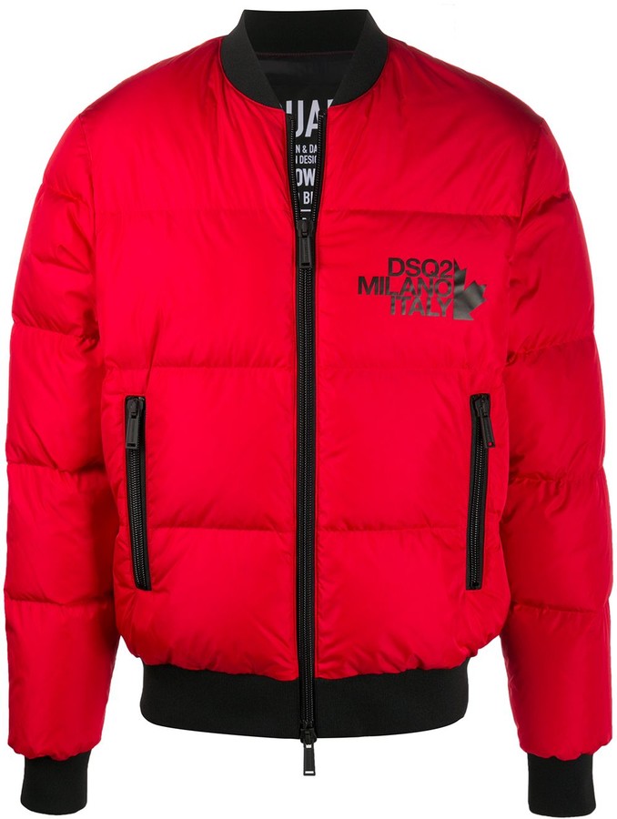 DSQUARED2 LongSleeve Puffer Jacket ShopStyle Outerwear