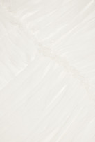 Thumbnail for your product : Alberta Ferretti Ruched silk-organza gown