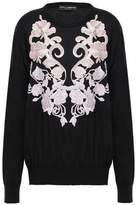 Thumbnail for your product : Dolce & Gabbana Lace-appliqued Cashmere Sweater