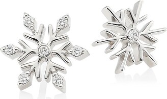Roberto Coin Women's Disney's Frozen 2 x 18K White Gold & Diamond Snowflake Stud Earrings