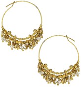 Thumbnail for your product : Gas Bijoux Grappia 24K Goldplated, 2-5MM Freshwater Pearl & Beaded Hoop Earrings