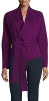 Thumbnail for your product : Donna Karan Long-Sleeve Cashmere Wrap Top, Cyclamen