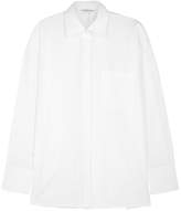 Helmut Lang White Oversized Poplin Shirt