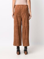 Thumbnail for your product : Alysi Wide-Leg Suede Trousers