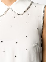 Thumbnail for your product : Miu Miu Crystal Embellished Sleeveless Blouse